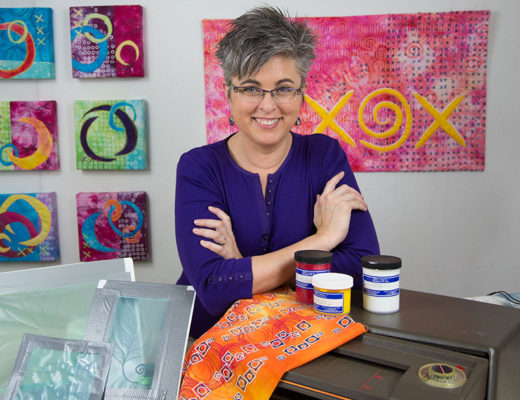 Lyric Kinard printing on cloth