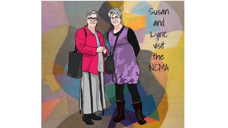 susan and lyric at the north carolina museum of art